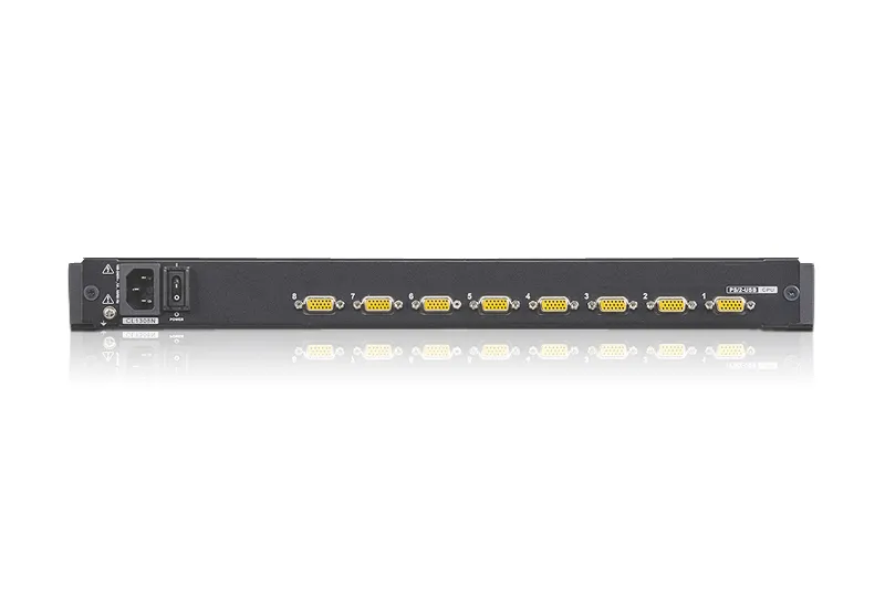ATEN 8P PS/2-USB VGA 19'' LCD KVM Switch W/(USA KB/SPKB)/W/(US/EU) CORD (CL1308N)