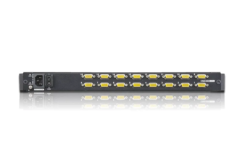 16P PS/2 USB VGA 19'' LCD KVM Switch W/(USA KB/SPKB)/W/(US/EU) CORD ATEN (CL1316N)