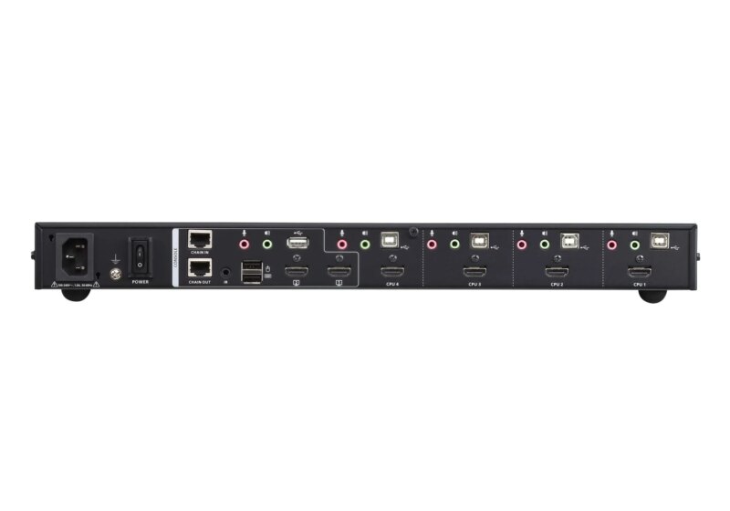 ATEN 4-Port USB HDMI Multi-View KVMP Switch. (inlc. cables & Rack kit) (CM1284)_1