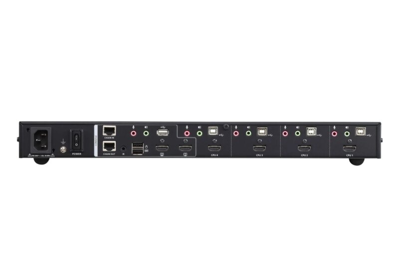 ATEN 4-Port USB HDMI Multi-View KVMP Switch. (inlc. cables & Rack kit) (CM1284)