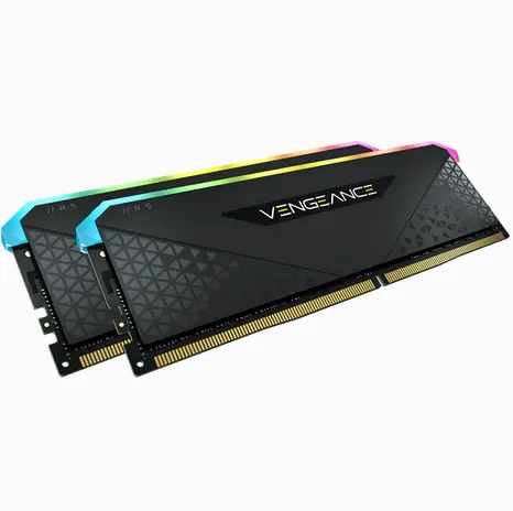 CORSAIR VENGEANCE RGB RS 16GB (2x8GB) DDR4 3600 C18 memory Kit; 18-22-22-42;  1.35V; Black. (CMG16GX4M2D3600C18)