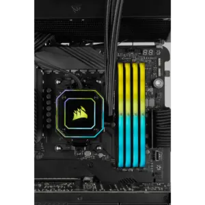 Corsair VENGEANCE RGB RS 64GB (2 x 32GB) DDR4 DRAM 3600MHz C16 Memory Kit; 18-22-22-42; 1.2V; Black (CMG64GX4M2D3600C18)