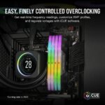 Corsair VENGEANCE® RGB 128GB (4 x 32GB) DDR5 DRAM 5600 C40 Memory Kit; 40-40-40-77; 1.25V Intel XMP - Black. (CMH128GX5M4B5600C40)