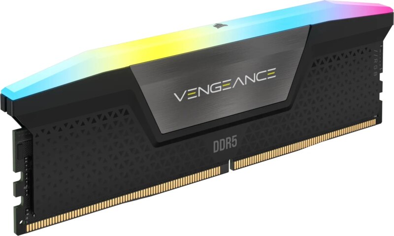 Corsair VENGEANCE® RGB 128GB (4 x 32GB) DDR5 DRAM 5600 C40 Memory Kit; 40-40-40-77; 1.25V Intel XMP - Black. (CMH128GX5M4B5600C40)_4