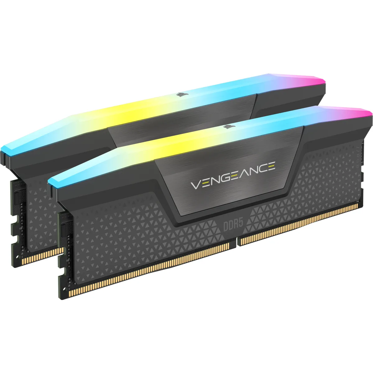 Corsair VENGEANCE RGB DDR5 32GB (2 x 16GB) DDR5 5200 CL40-40-40-77 1.25V Intel XMP & AMD EXPO - GREY. (CMH32GX5M2B5200Z40K)