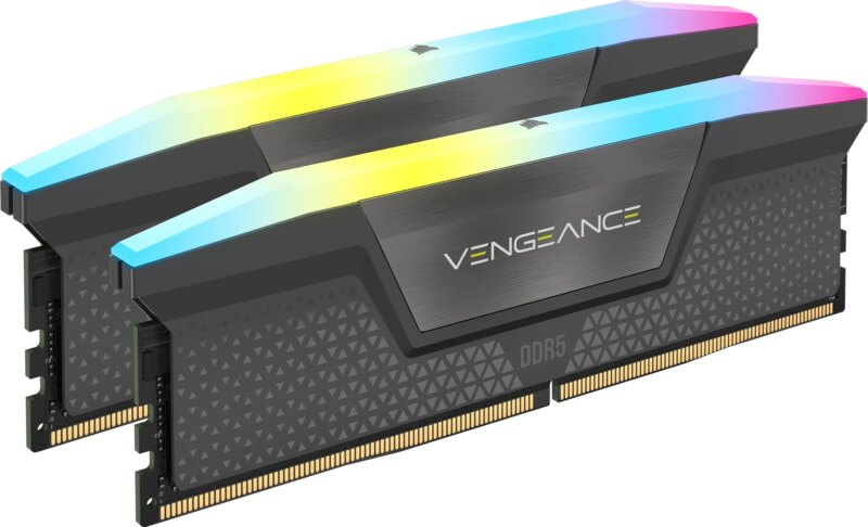 Corsair VENGEANCE RGB DDR5 32GB (2x16GB) DDR5 6000 CL36-44-44-96 1.4V  Intel XMP and AMD EXPO Memory - Grey. (CMH32GX5M2E6000Z36)_6