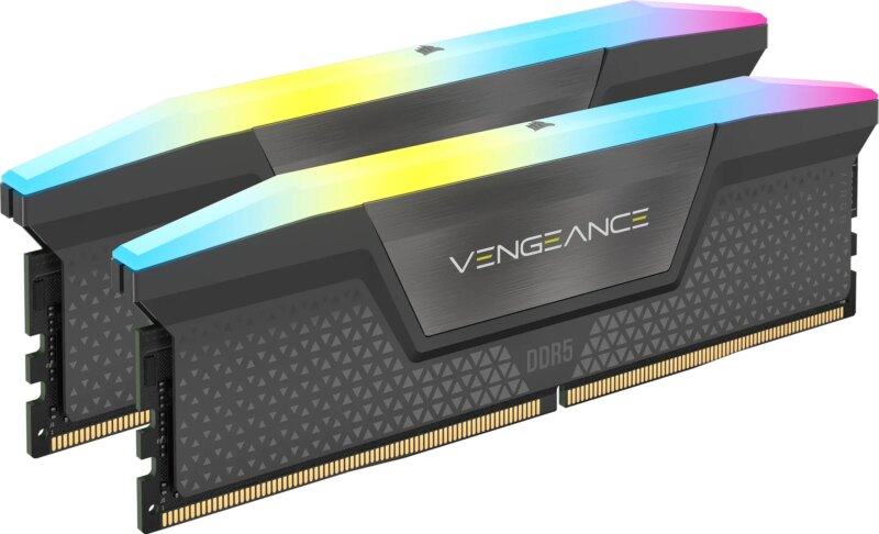 Corsair VENGEANCE RGB DDR5 32GB (2x16GB) DDR5 6000 CL36-44-44-96 1.4V  Intel XMP and AMD EXPO Memory - Grey. (CMH32GX5M2E6000Z36)_7