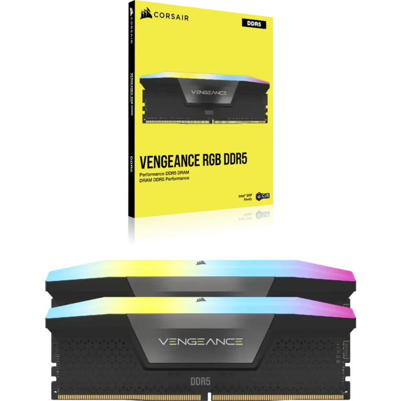 Corsair VENGEANCE RGB DDR5 32GB (2 x 16GB) DDR5 7200 CL34-44-44-96 1.45V Intel XMP - BLACK. (CMH32GX5M2X7200C34)_2