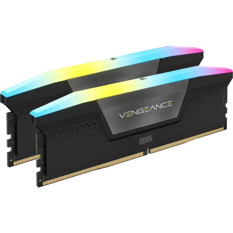 Corsair VENGEANCE RGB DDR5 48GB (2 x 24GB) DDR5 7200 CL36-46-46-116 1.40V Intel XMP - BLACK (CMH48GX5M2B7200C36)