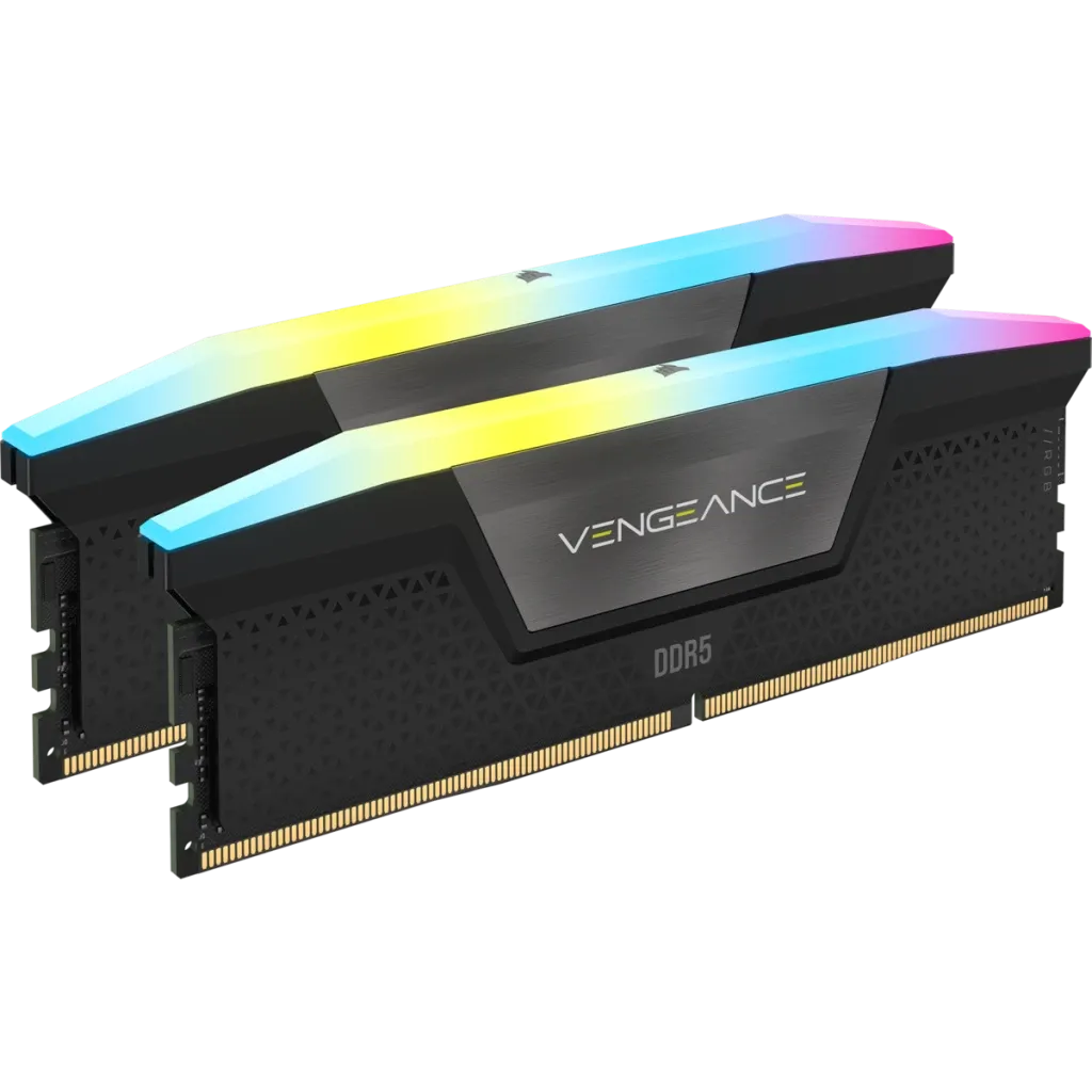 Corsair VENGEANCE RGB DDR5 48GB (2 x 24GB) DDR5 7200 CL36-46-46-116 1.40V Intel XMP - BLACK (CMH48GX5M2B7200C36)