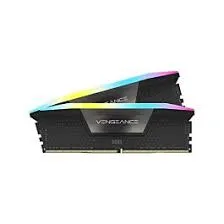 Corsair VENGEANCE® RGB 48GB (2 x 24GB) DDR5 DRAM 6000 C36 Memory Kit; 36-44-44-96; 1.25V Intel XMP - Black (CMH48GX5M2E6000C36)