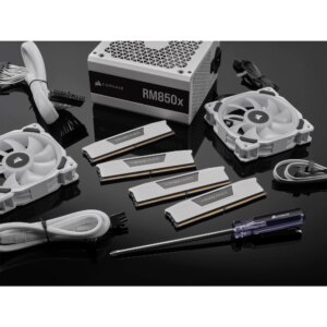 Corsair VENGEANCE® 32GB (2 x 16GB) DDR5 DRAM 5200 C40 Memory Kit; 40-40-40-77; 1.25V; Intel XMP White. . (CMK32GX5M2B5200C40W)