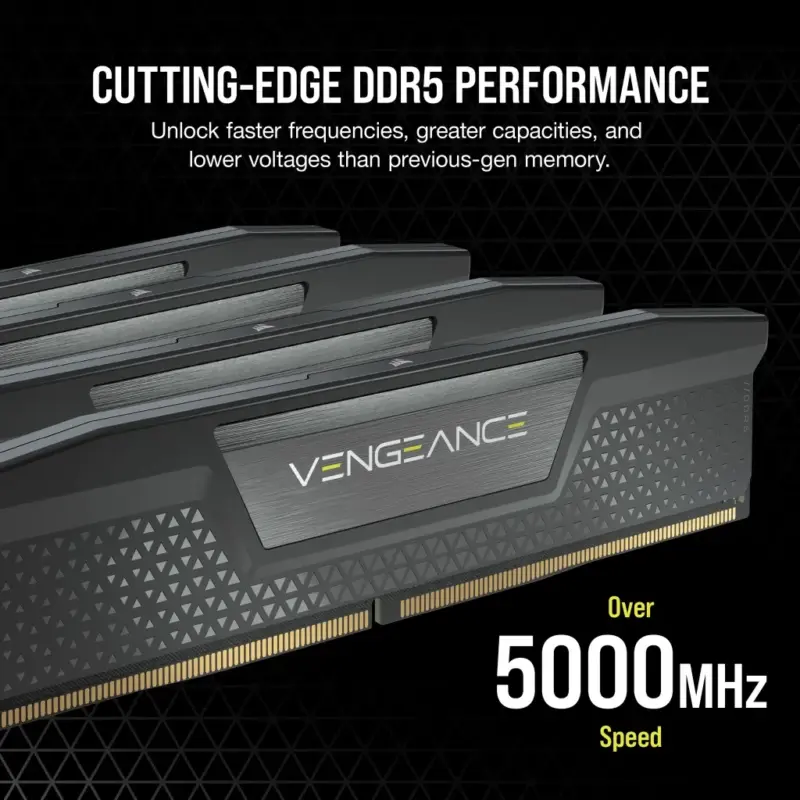 Corsair VENGEANCE DDR5 32GB (2 x 16GB) DDR5 6000 CL36-44-44-96 1.35V Intel XMP & AMD EXPO - GREY (CMK32GX5M2E6000Z36)