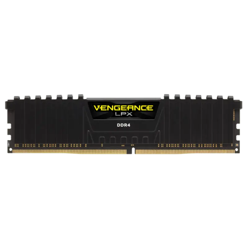 Corsair VENGEANCE® LPX 8GB (1 x 8GB) DDR4 DRAM 3000MHz C16 Memory Module16-20-20-38; 1.2V; Black (CMK8GX4M1D3000C16)