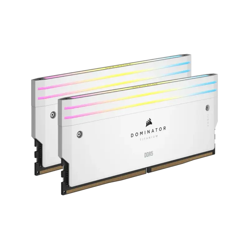 Corsair DOMINATOR TITANIUM 32GB (2 x 16GB) DDR5 7200 CL34-44-44-96 1.45V Intel XMP - WHITE (CMP32GX5M2X7200C34W)_1