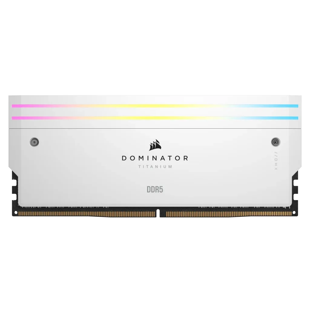 Corsair DOMINATOR TITANIUM 32GB (2 x 16GB) DDR5 7200 CL34-44-44-96 1.45V Intel XMP - WHITE (CMP32GX5M2X7200C34W)