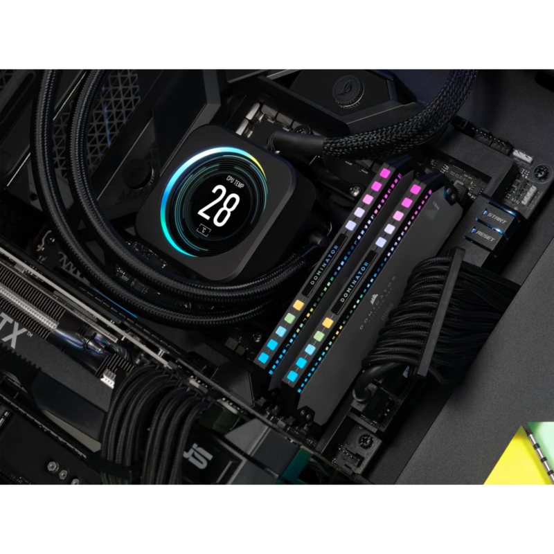 CORSAIR DOMINATOR RGB DDR5 32GB (2 x 16GB) DDR5 6000 CL30-36-36-76 1.40V Intel XMP & AMD EXPO - GREY. (CMT32GX5M2B6000Z30K)_1