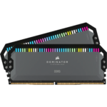 CORSAIR DOMINATOR RGB DDR5 32GB (2 x 16GB) DDR5 6000 CL30-36-36-76 1.40V Intel XMP & AMD EXPO - GREY. (CMT32GX5M2B6000Z30K)