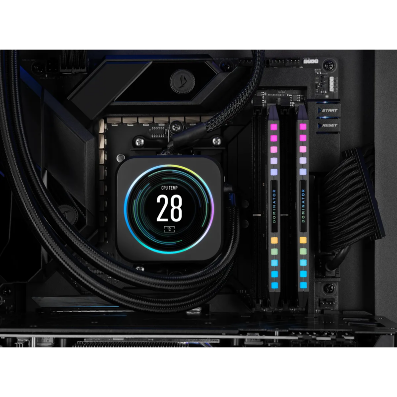 CORSAIR DOMINATOR RGB DDR5 32GB (2 x 16GB) DDR5 6000 CL30-36-36-76 1.40V Intel XMP & AMD EXPO - GREY. (CMT32GX5M2B6000Z30K)_2