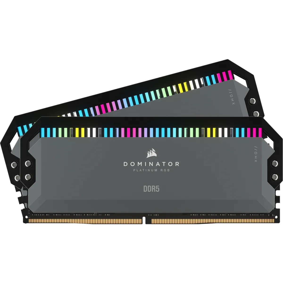 CORSAIR DOMINATOR RGB DDR5 32GB (2 x 16GB) DDR5 6000 CL30-36-36-76 1.40V Intel XMP & AMD EXPO - GREY. (CMT32GX5M2B6000Z30K)