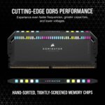 Corsair DOMINATOR RGB DDR5 32GB (2 x 16GB) DDR5 6400 CL32-40-40-84 1.40V Intel XMP - BLACK (CMT32GX5M2B6400C32)
