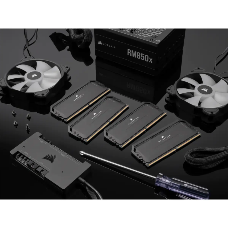 Corsair DOMINATOR RGB DDR5 32GB (2 x 16GB) DDR5 6400 CL32-40-40-84 1.40V Intel XMP - BLACK (CMT32GX5M2B6400C32)_8