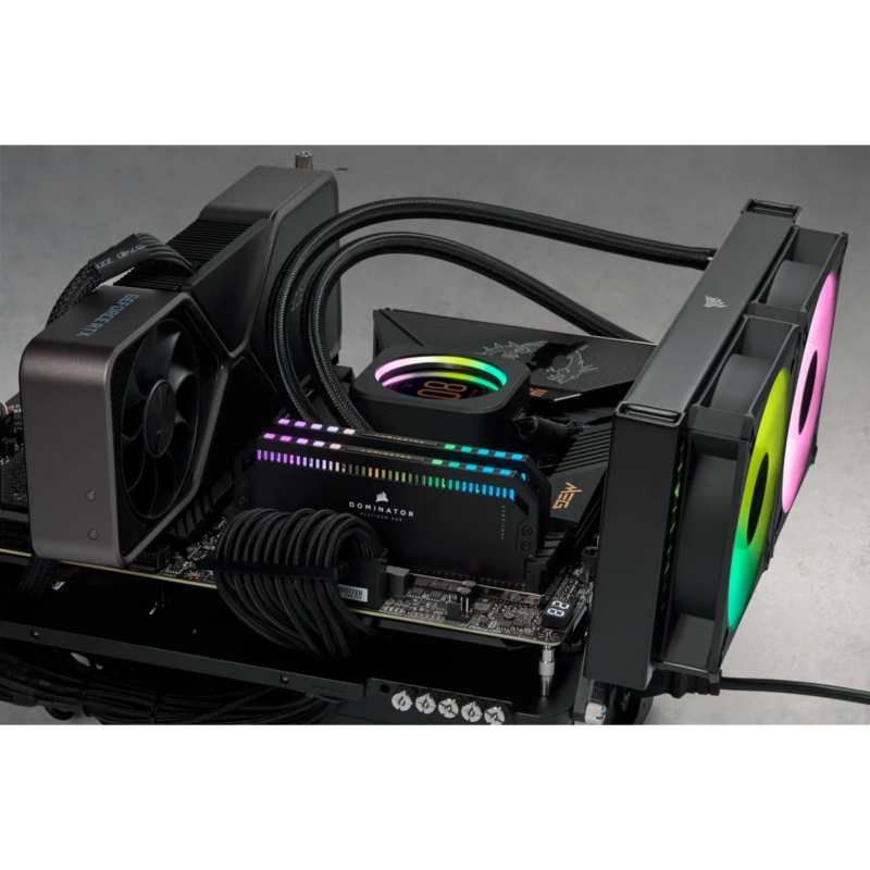 Corsair DOMINATOR RGB DDR5 32GB (2 x 16GB) DDR5 7200 CL34-44-44-96 1.45V Intel XMP - BLACK (CMT32GX5M2X7200C34)_10