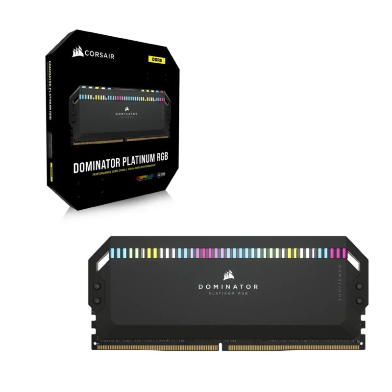 Corsair DOMINATOR PLATINUM RGB DDR5; 5200 64GB 2x32GB DIMM; 40-40-40-77; 1.25V Intel XMP (CMT64GX5M2B5200C40)_4