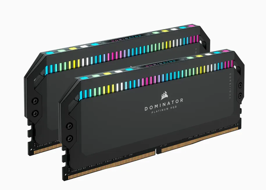 CORSAIR DOMINATOR RGB DDR5 64GB (2 x 32GB) DDR5 5600 CL40-40-40-77 1.25V Intel XMP & AMD EXPO - GREY (CMT64GX5M2B5600Z40K)