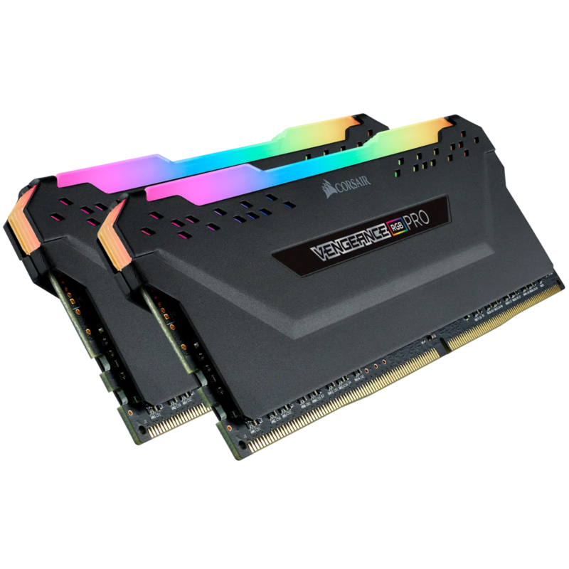 Corsair VENGEANCE® RGB PRO 16GB (2 x 8GB) DDR4 DRAM 3600MHz C18 Memory Kit; 18-22-22-42; 1.35V; Black. (CMW16GX4M2D3600C18)_1
