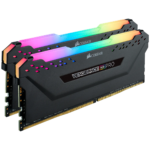 Corsair VENGEANCE® RGB PRO 16GB (2 x 8GB) DDR4 DRAM 3600MHz C18 Memory Kit; 18-22-22-42; 1.35V; Black. (CMW16GX4M2D3600C18)