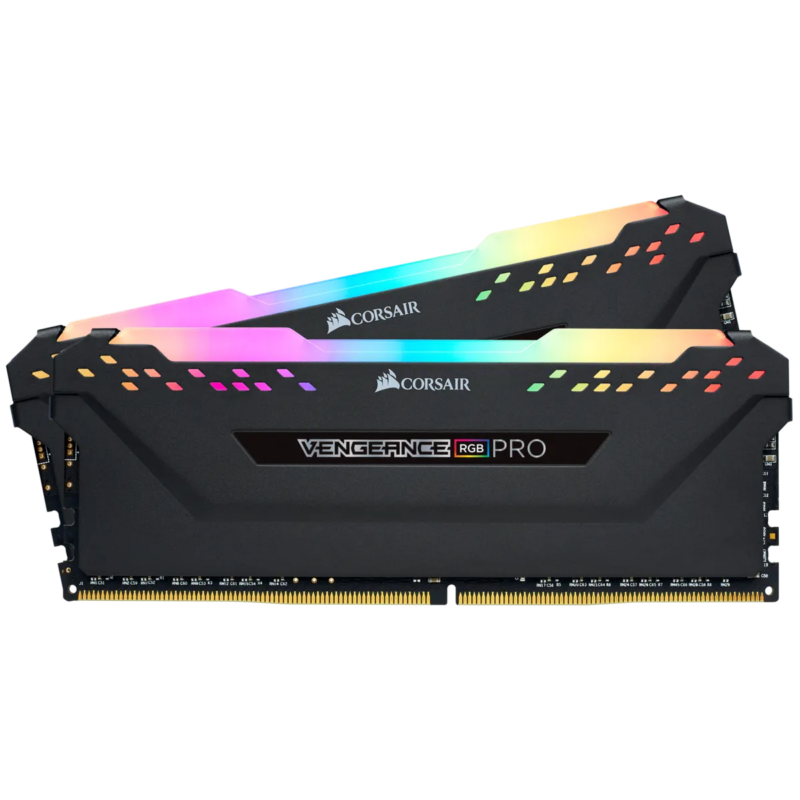 Corsair VENGEANCE® RGB PRO 16GB (2 x 8GB) DDR4 DRAM 3600MHz C18 Memory Kit; 18-22-22-42; 1.35V; Black. (CMW16GX4M2D3600C18)_2