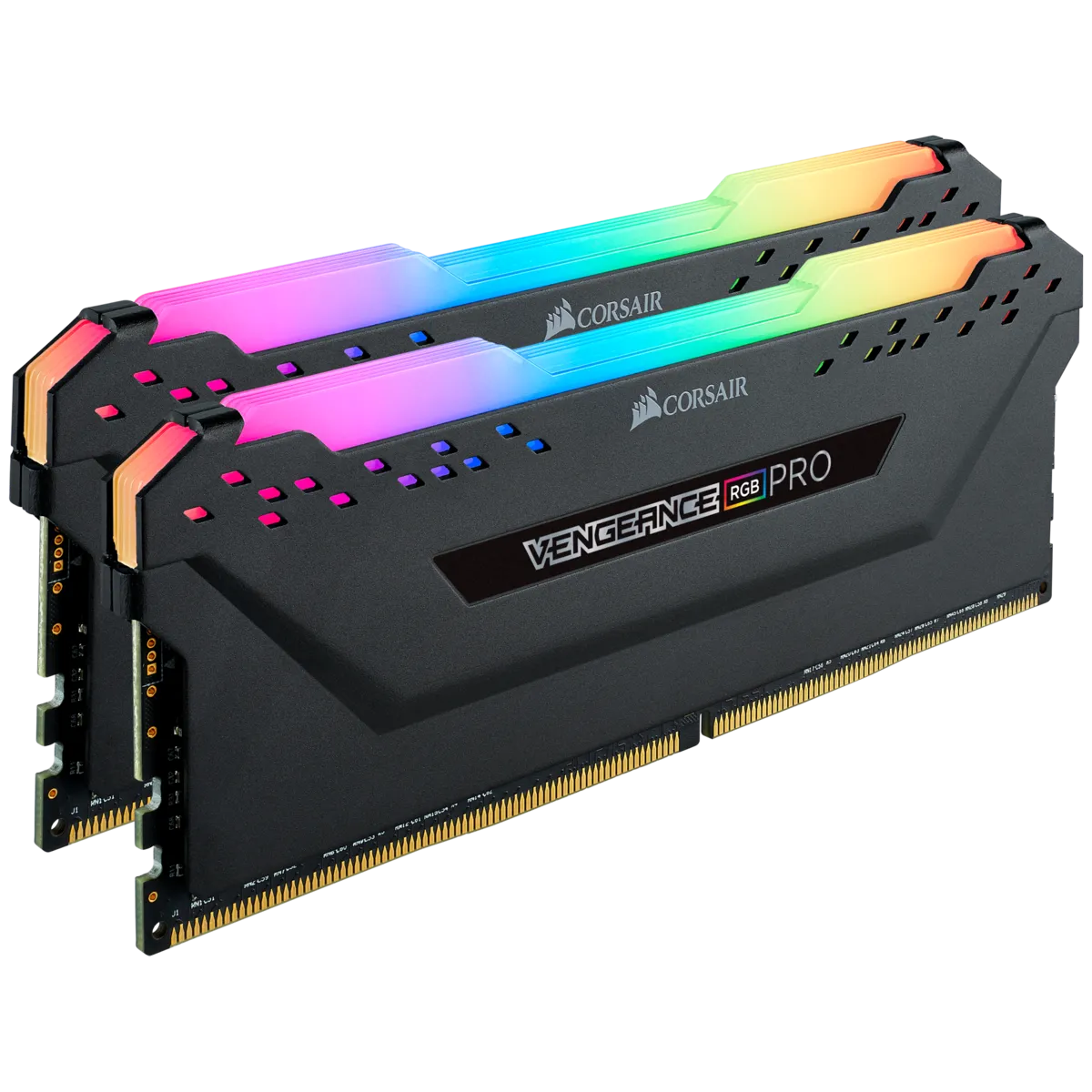 Corsair VENGEANCE® RGB PRO 16GB (2 x 8GB) DDR4 DRAM 3600MHz C18 Memory Kit; 18-22-22-42; 1.35V; Black. (CMW16GX4M2D3600C18)
