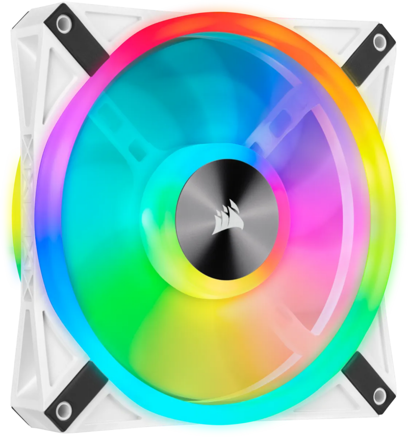Corsair iCUE QL140 RGB 140mm PWM Dual Fan Kit with Lighting Node CORE - White (CO-9050106-WW)_1