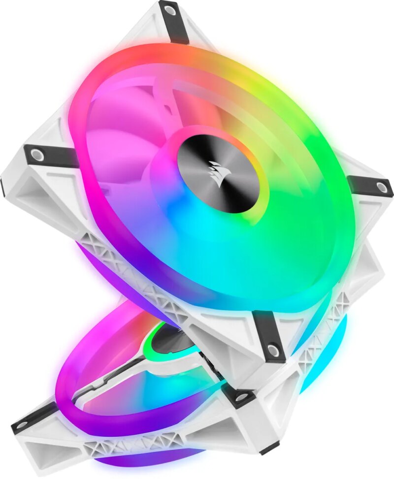 Corsair iCUE QL140 RGB 140mm PWM Dual Fan Kit with Lighting Node CORE - White (CO-9050106-WW) - Image 17