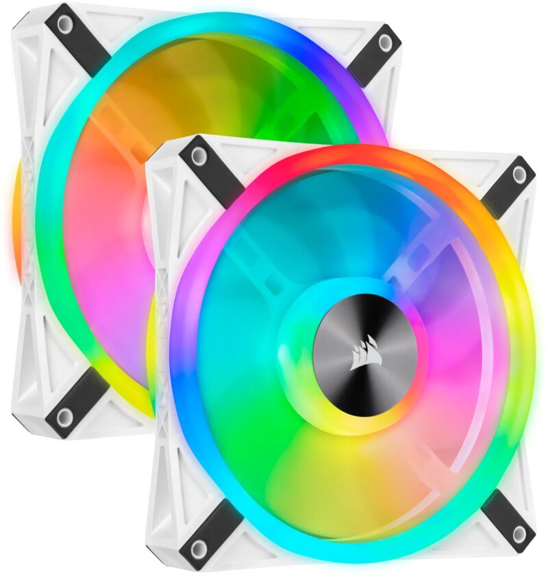 Corsair iCUE QL140 RGB 140mm PWM Dual Fan Kit with Lighting Node CORE - White (CO-9050106-WW) - Image 21