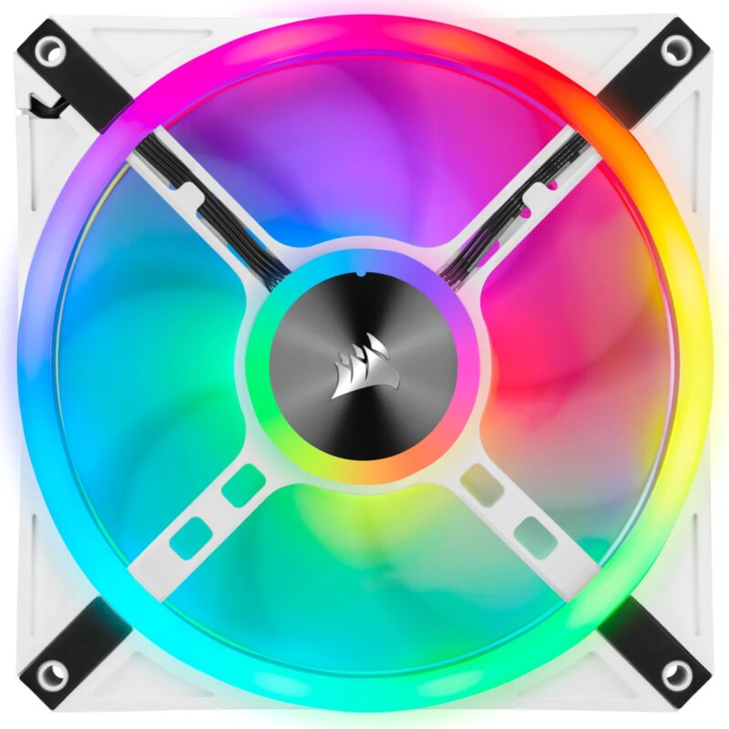 Corsair iCUE QL140 RGB 140mm PWM Dual Fan Kit with Lighting Node CORE - White (CO-9050106-WW)_6