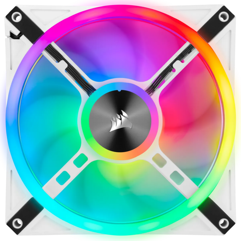 Corsair iCUE QL140 RGB 140mm PWM Dual Fan Kit with Lighting Node CORE - White (CO-9050106-WW)_7