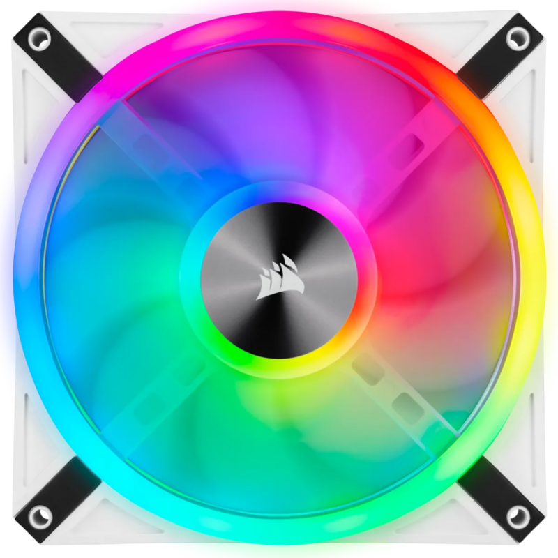 Corsair iCUE QL140 RGB 140mm PWM Dual Fan Kit with Lighting Node CORE - White (CO-9050106-WW)_9