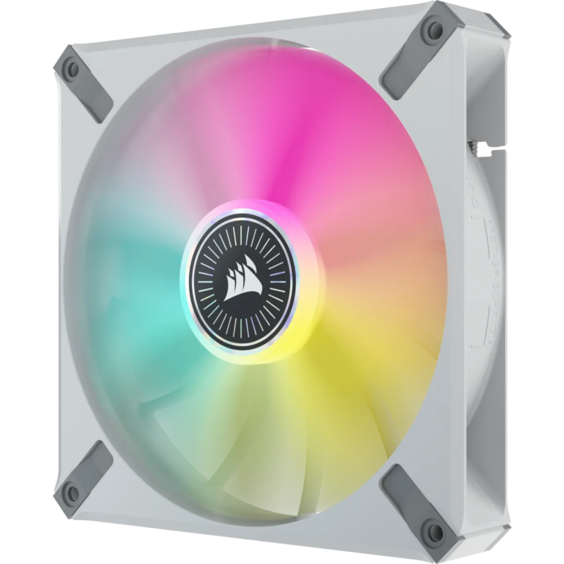 Corsair ML140 140mm PWM 400 - 2000 RPM Premium Magnetic Levitation Fan; Dual Pack With Lighting Node Core - White (CO-9050119-WW)_2