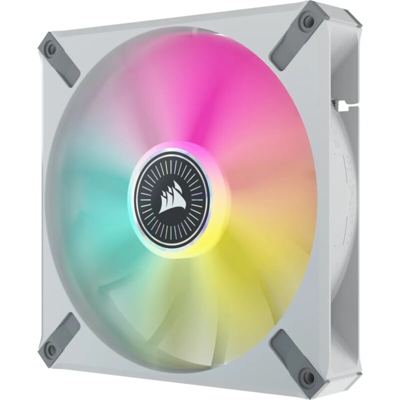 Corsair ML140 140mm PWM 400 - 2000 RPM Premium Magnetic Levitation Fan; Dual Pack With Lighting Node Core - White (CO-9050119-WW)_7