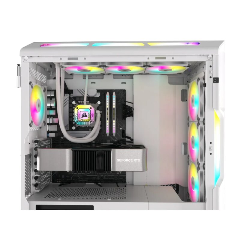 Corsair iCUE AF120 RGB SLIM 120mm PWM Fluid Dynamic Bearing Fan - White (CO-9050164-WW) - Image 21