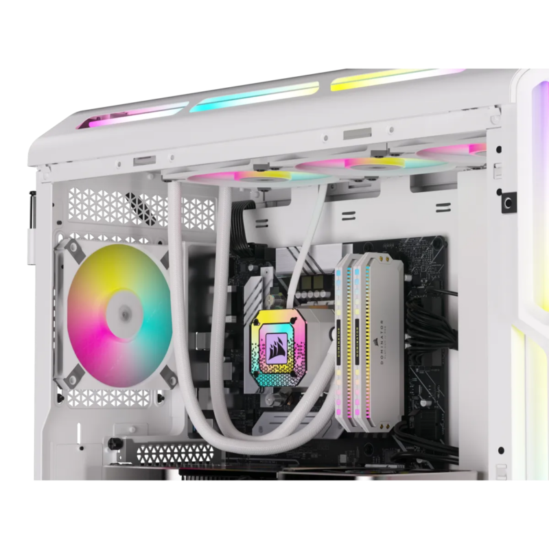 Corsair iCUE AF120 RGB SLIM 120mm PWM Fluid Dynamic Bearing Fan - White (CO-9050164-WW) - Image 36