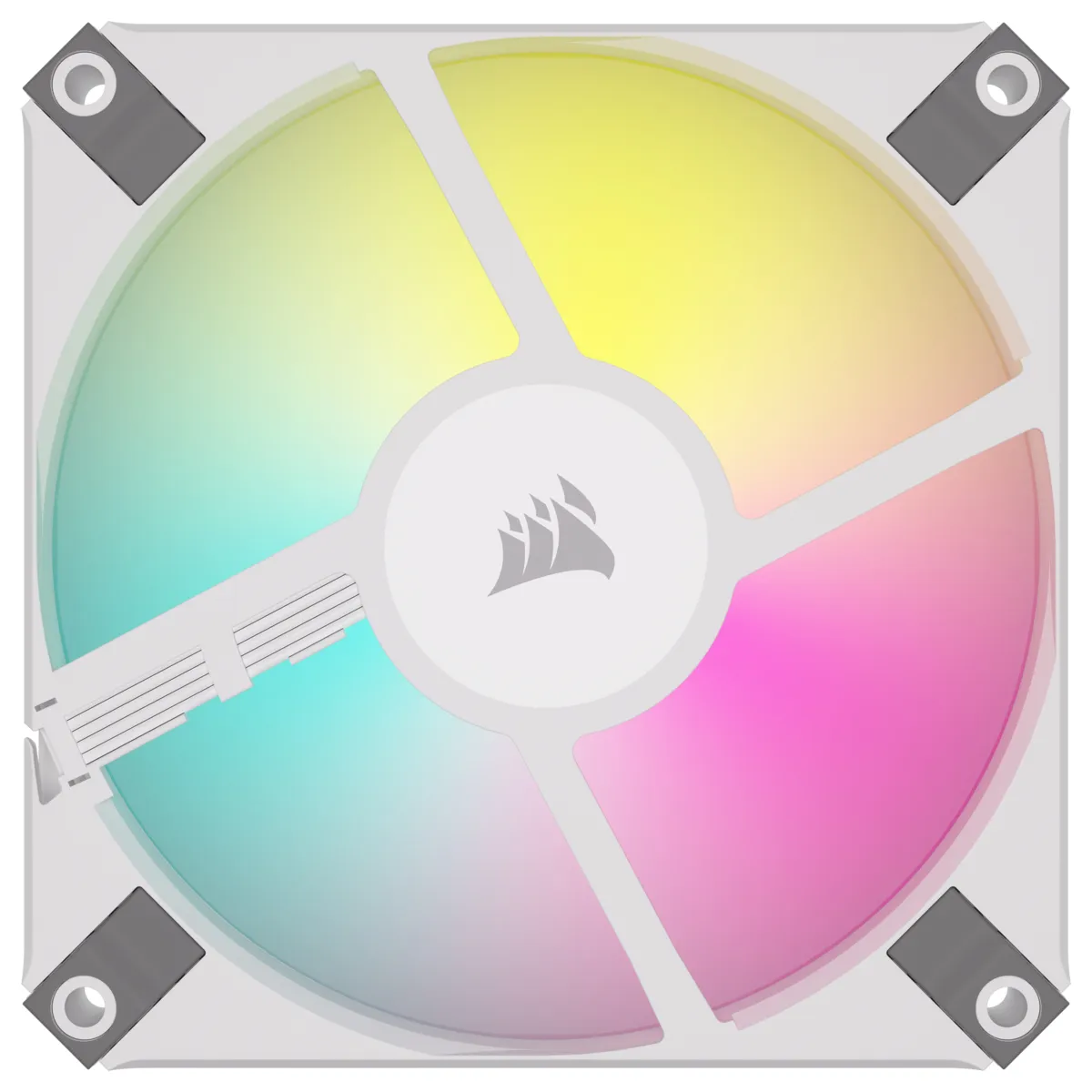 Corsair iCUE AF120 RGB SLIM 120mm PWM Fluid Dynamic Bearing Fan - White (CO-9050164-WW)