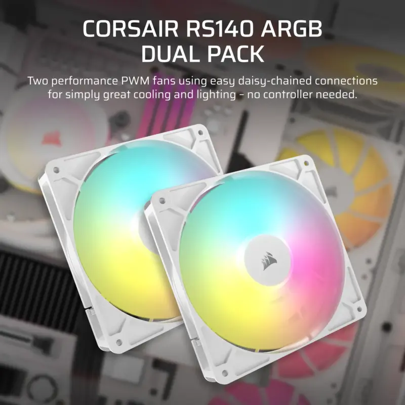 Corsair RS140 ARGB 140mm PWM Fans Dual Pack – White (CO-9050187-WW)_6