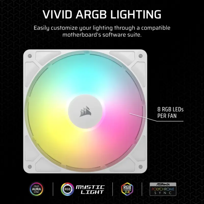 Corsair RS140 ARGB 140mm PWM Fans Dual Pack – White (CO-9050187-WW)_8