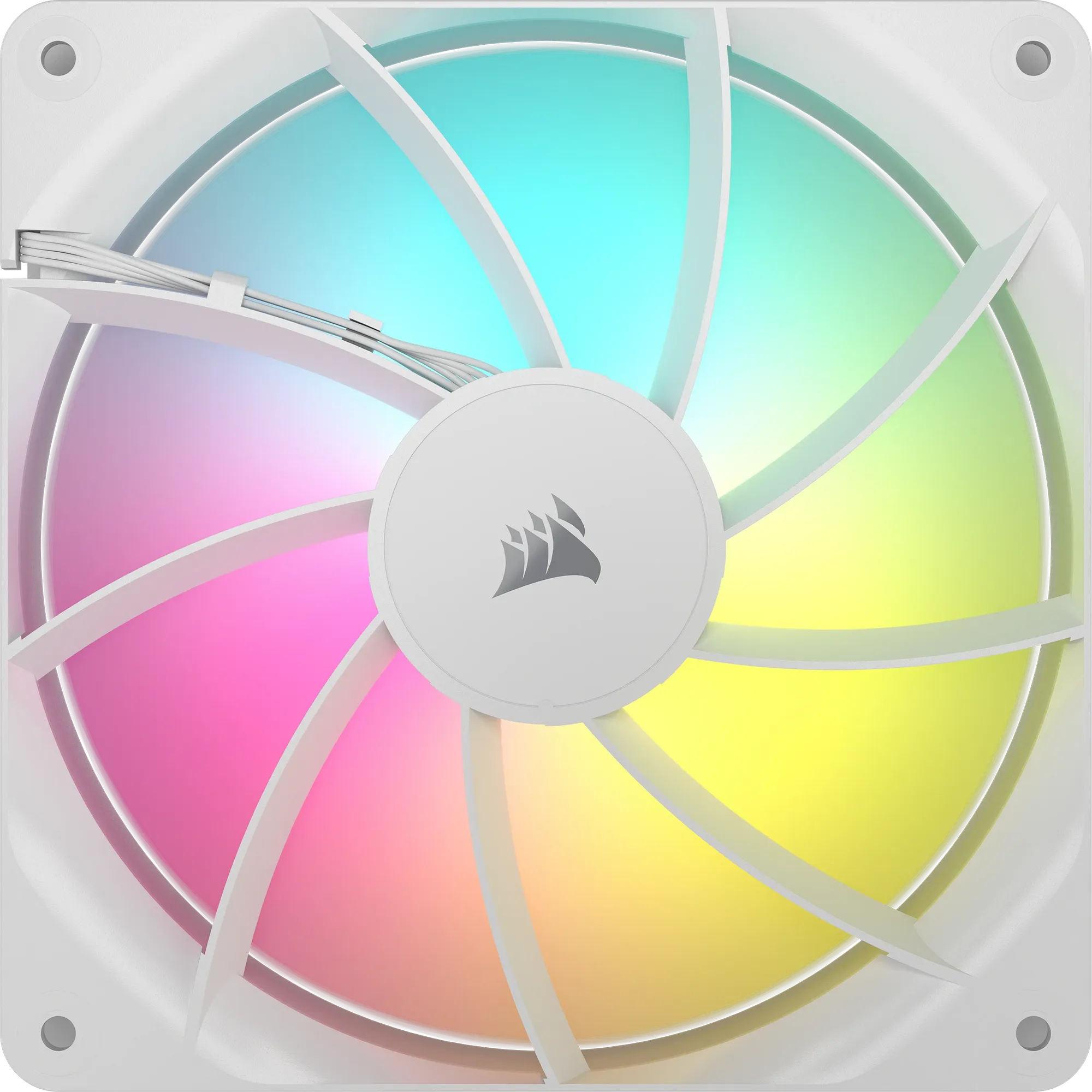 Corsair RS140 ARGB 140mm PWM Fans Dual Pack – White (CO-9050187-WW)