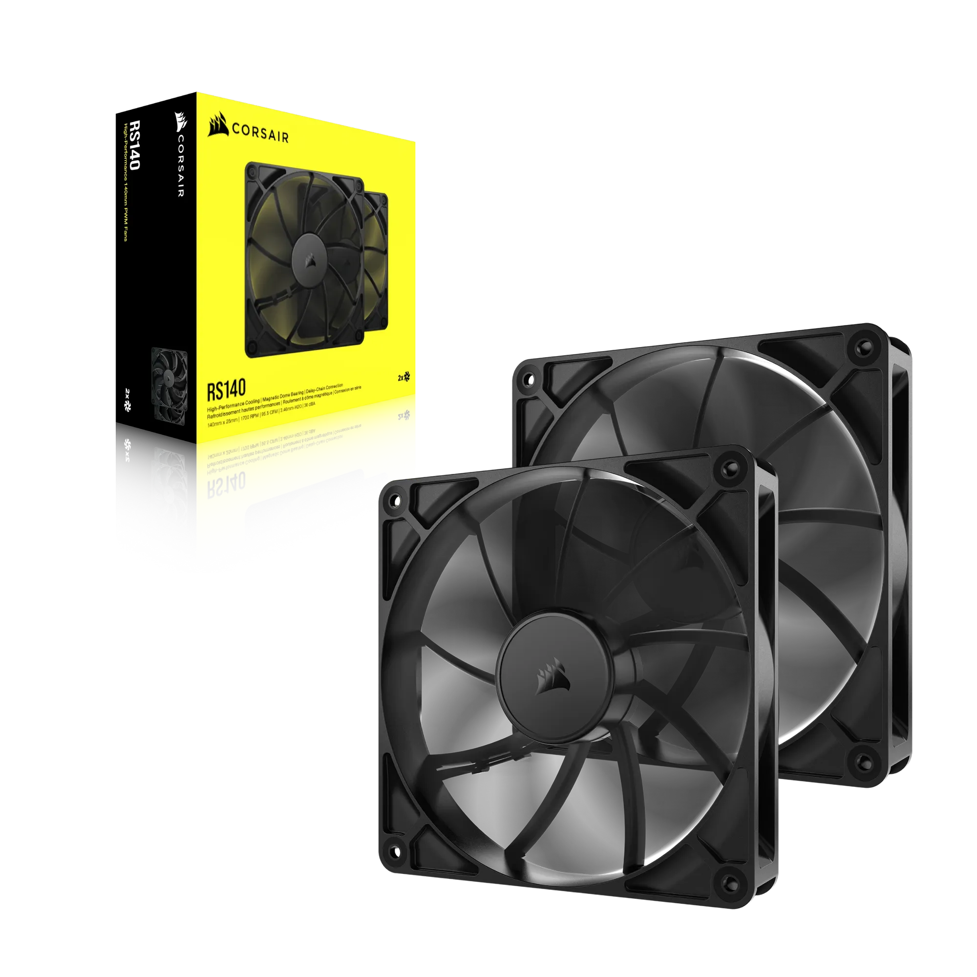 Corsair RS140 140mm PWM Fans Dual Pack (CO-9050191-WW)