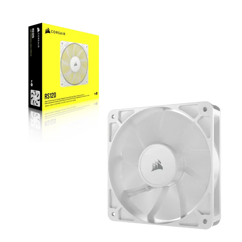 Corsair RS120 120mm PWM Fan – White (CO-9050192-WW)