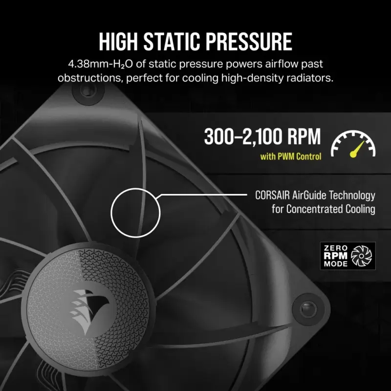 Corsair RX Series; iCUE LINK RX120; 120mm Fan; Single Pack. (CO-9051009-WW)_2